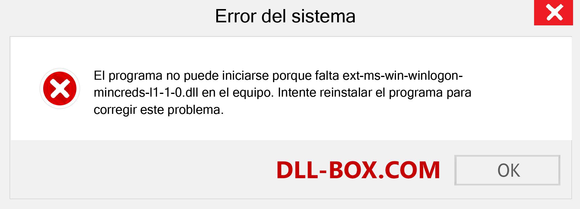 ¿Falta el archivo ext-ms-win-winlogon-mincreds-l1-1-0.dll ?. Descargar para Windows 7, 8, 10 - Corregir ext-ms-win-winlogon-mincreds-l1-1-0 dll Missing Error en Windows, fotos, imágenes